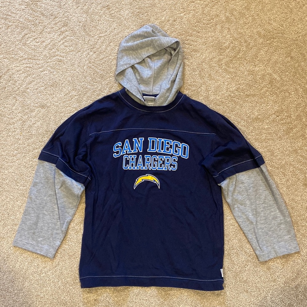 SAN DIEGO CHARGERS LIGHTWEIGHT HOODIE - Youth XL